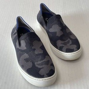 Rothy's Gray Camo Textile The Original Slip On Sneakers Casual Slip On Size 5.5